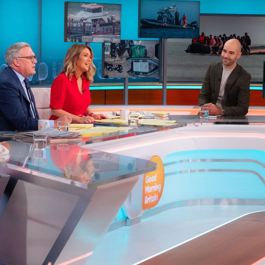 Leon Emirali on the Good Morning Britain set