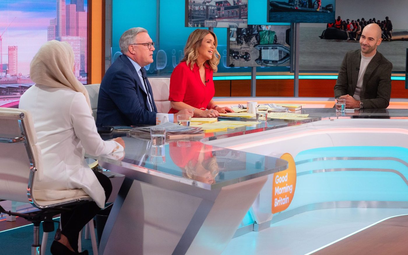 Leon Emirali on the Good Morning Britain set