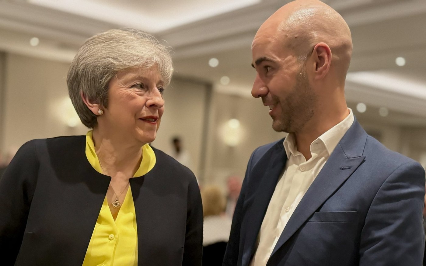 Leon Emirali in conversation with Theresa May