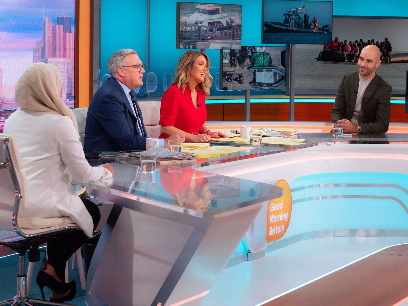 Leon Emirali on the Good Morning Britain set